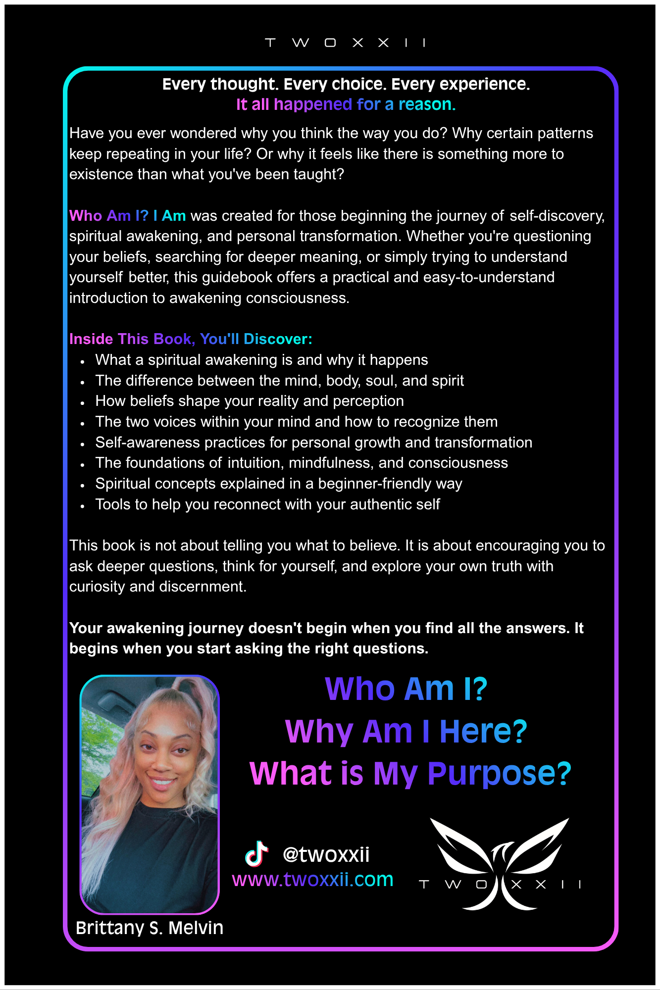 (E-Book) Who Am I? I Am - A Spiritual Awakening Guidebook: Why are you the way that you are?