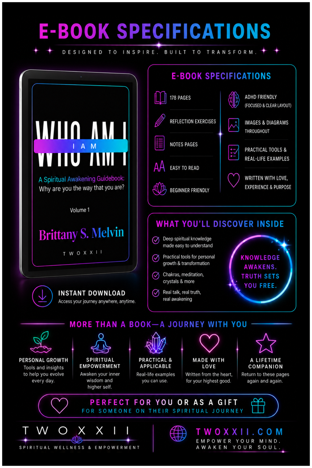 (E-Book) Who Am I? I Am - A Spiritual Awakening Guidebook: Why are you the way that you are?